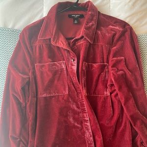 Nine West Jeans Red Blouse